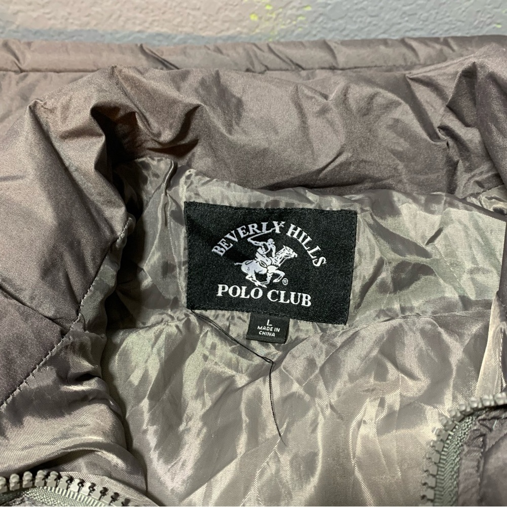 Beverly Hills Polo Club Men's High Collar Puffer Vest sz Large - Picture 6 of 12